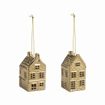 Zestaw 2 zawieszek &k amsterdam Canal House, złoty
