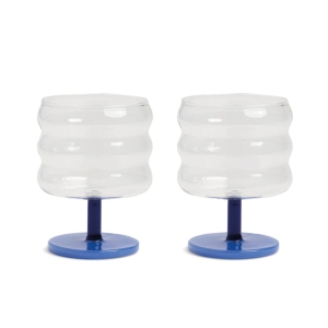 Zestaw 2 kieliszków &k amsterdam Mingle, niebieski