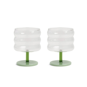 Zestaw 2 kieliszków &k amsterdam Mingle, zielony