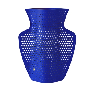 Papierowy wazon Octaevo Helio, niebieski