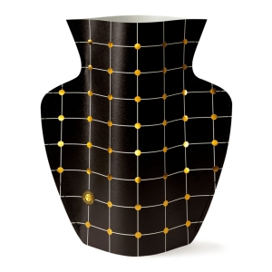 Papierowy wazon Octaevo Lido, czarny