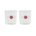 Zestaw 2 szklanek z borokrzemowego szkła &k Amsterdam Flora czerwone
