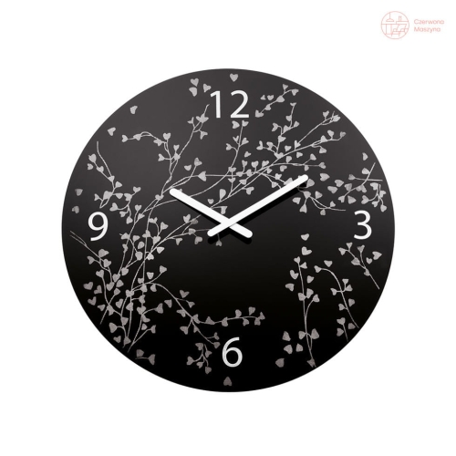 Zegar ścienny Koziol Rosi czarny