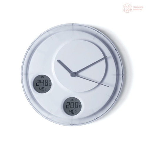 Zegar ścienny Lexon Flow, biały