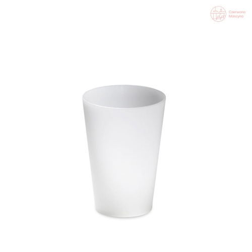 Kubek do płukania ust Authentics Basics Ø 7,5 cm, biały przezroczysty