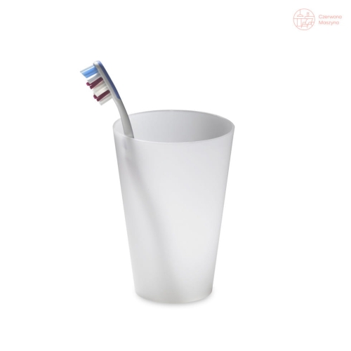 Kubek łazienkowy Authentics Basics Ø 8,7 cm, biały przezroczysty