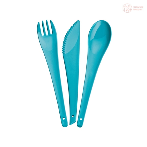 Zestaw sztućców 3 el. Koziol Rio turkusowy