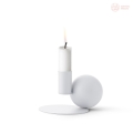 Świecznik Menu Optical, biały