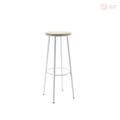 Krzesło barowe Serax 80 cm, białe