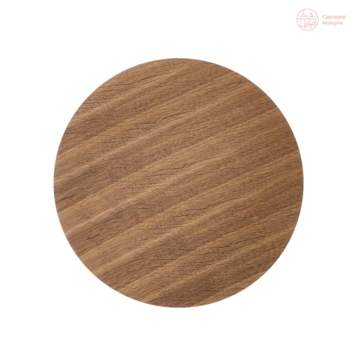 Blat do kosza wielofunkcyjnego ferm LIVING Wire Ø 50 cm, ciemne drewno