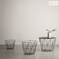 Blat do kosza wielofunkcyjnego ferm LIVING Wire Ø 50 cm, czarny