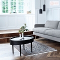 Stolik kawowy Woud Skirt Ø 60 cm, czarny