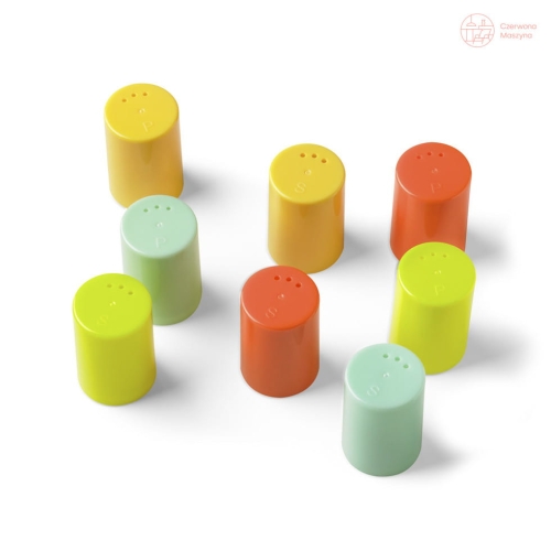 8 Pojemniczków do soli i pieprzu Authentics Eiko kolorowe 5