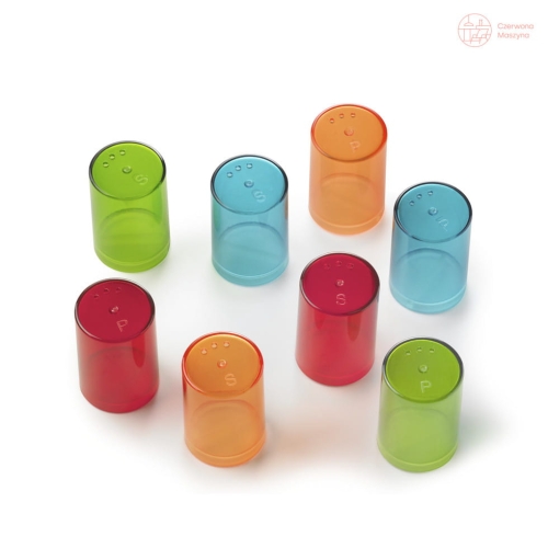 8 Pojemniczków do soli i pieprzu Authentics Eiko kolorowe przezroczyste 1