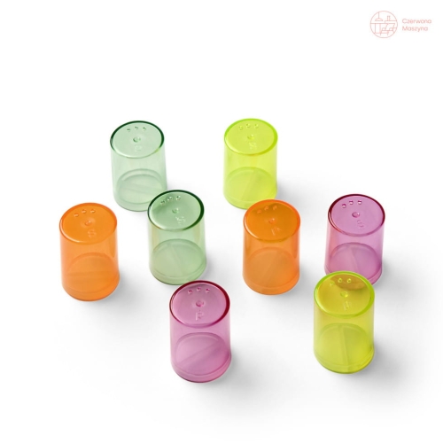 8 Pojemniczków do soli i pieprzu Authentics Eiko kolorowe przezroczyste 2