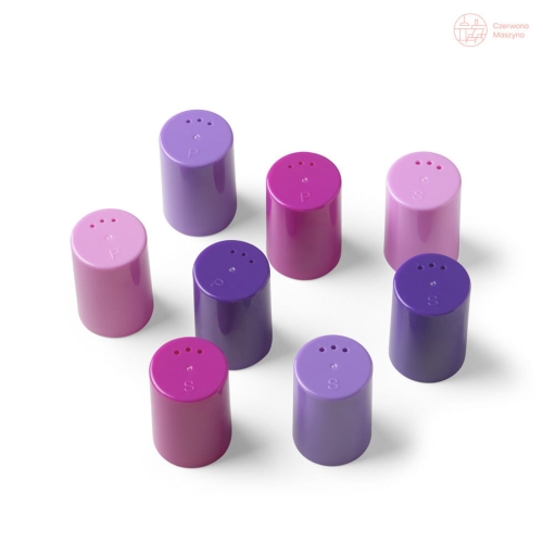 8 Pojemniczków do soli i pieprzu Authentics Eiko różowo - fioletowe