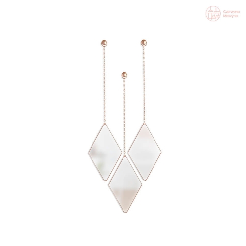 Lustro wiszące Umbra Dima miedziane