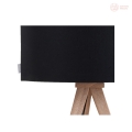 Lampa stołowa Zuiver Tripod Wood, czarna