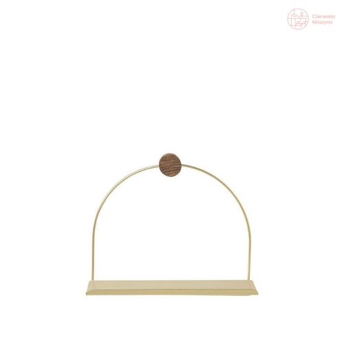 Półka łazienkowa ferm LIVING mosiężna