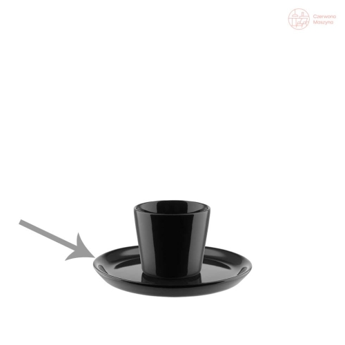 Talerz deserowy Alessi Tonale Ø 12 cm, czarny