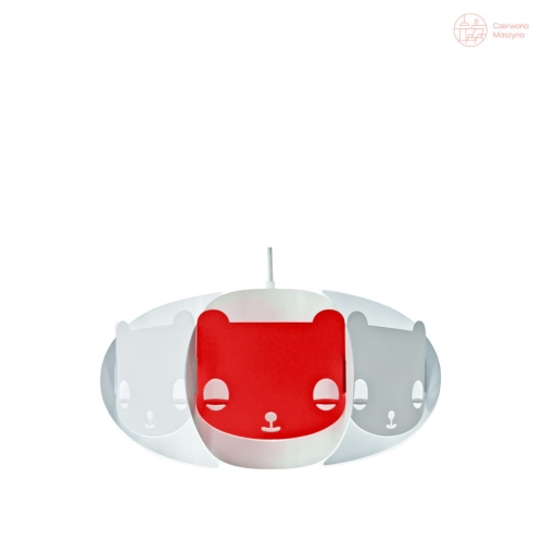 Lampa Kafti Mishka czerwona