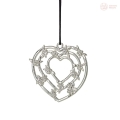 Zawieszka świąteczna Heart garland Rosendahl Karen Blixen srebrna