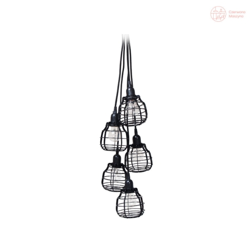 Lampa wisząca HK Living Lab w splocie, czarna