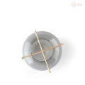 Lampion Menu Echasse Hurricane, smoke / brushed brass
