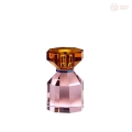 Szklany świecznik Hübsch, amber/pink