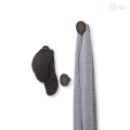 3 Wieszaki Umbra Hub, ciemne drewno