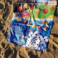Ręcznik z grą dla dzieci, plażowe zadania, Kto to kupi