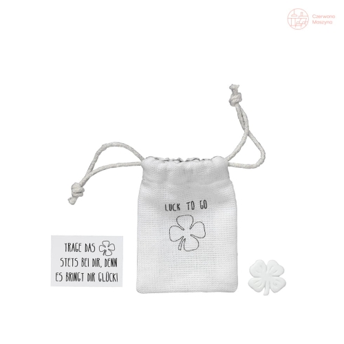 Amulet w woreczku Raeder Czterolistna koniczynka