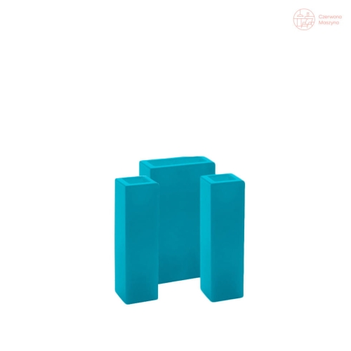 3 Pojemniki na akcesoria łazienkowe Geelli Li Stiamo, turkusowe