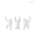 3 Wieszaki Umbra Buddy białe