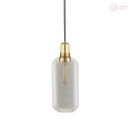 Lampa wisząca Normann Copenhagen Amp podłużna smoke / brass