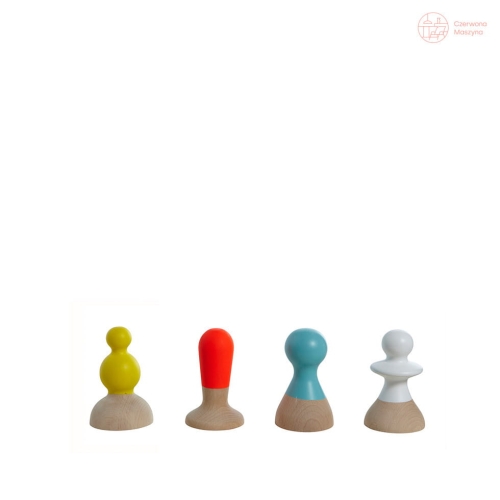 4 Wieszaki Eno Studio Talking Heads, multikolor