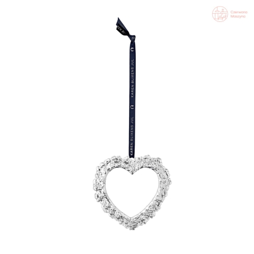 Zawieszka świąteczna Flower in layers Rosendahl Karen Blixen 11,5 cm, srebrna