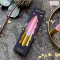 Zestaw świeczek Pink Stories Dip Dye X-Mas Cozy Blush