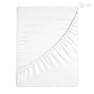 Prześcieradło Snurk Uni White 90/100 x 200/220 cm