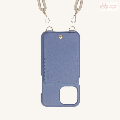 Etui na telefon Louvini Paris Lou iPhone 13 Pro Max, niebieski