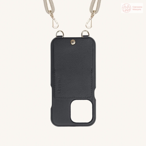 Etui na telefon Louvini Paris Lou iPhone 14 Plus, czarny