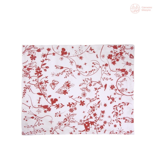 Obrus Authentics Table stories 140 x 140 cm, czerwony