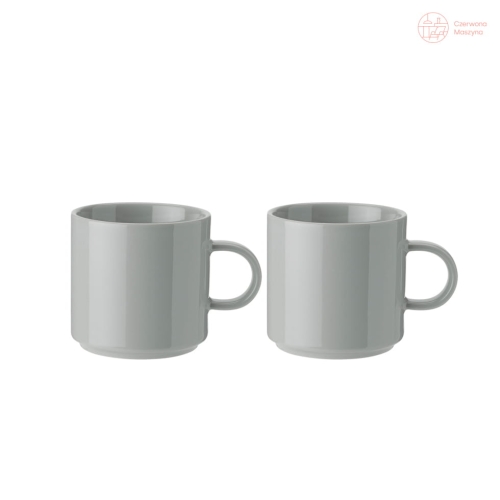 2 kubki Stelton,  light grey