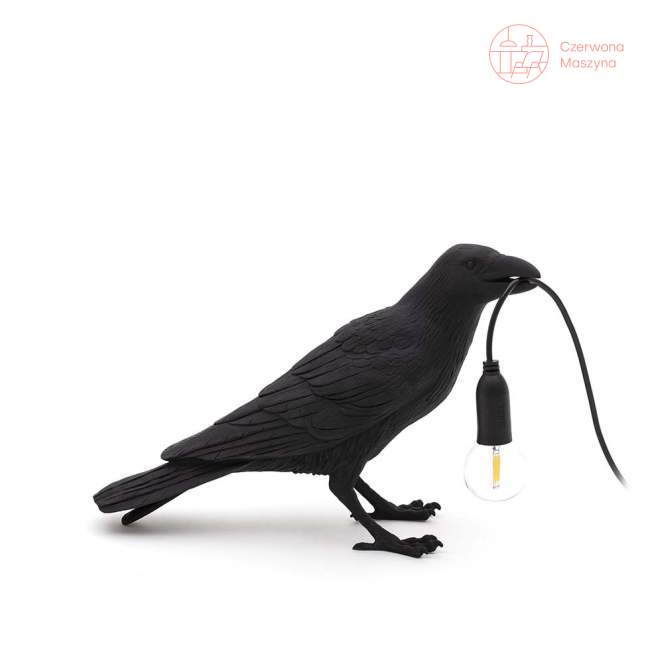 Lampa stojąca Seletti Bird Waiting, czarna