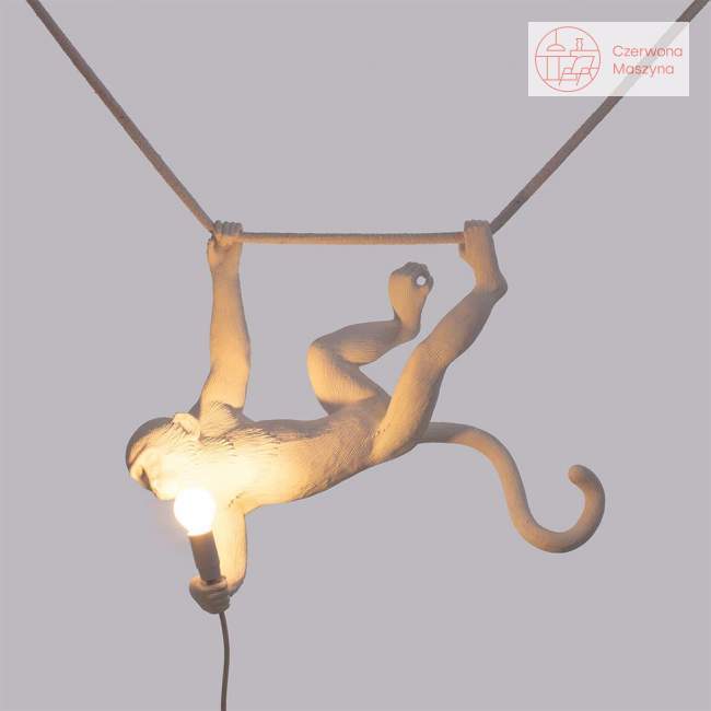 Lampa wisząca Seletti Monkey Swing, biała