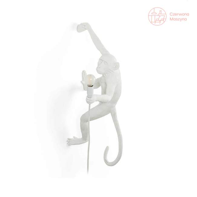 Kinkiet Seletti Monkey Hanging, biały