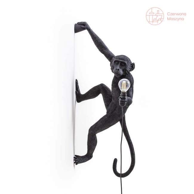Kinkiet Seletti Monkey Hanging indoor / outdoor, czarny