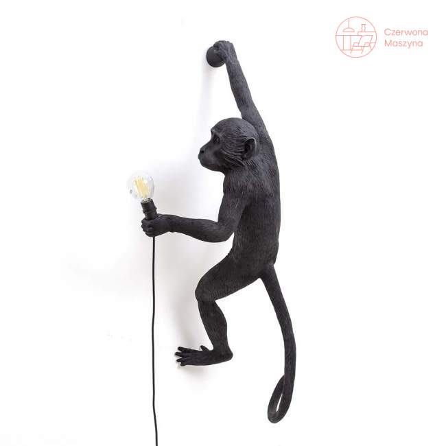 Kinkiet Seletti Monkey Hanging indoor / outdoor, czarny