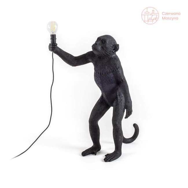 Lampa stołowa Seletti Monkey Standing outdoor, czarna