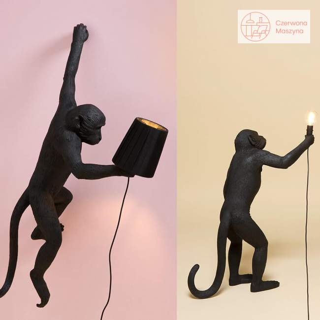 Kinkiet Seletti Monkey Hanging czarny